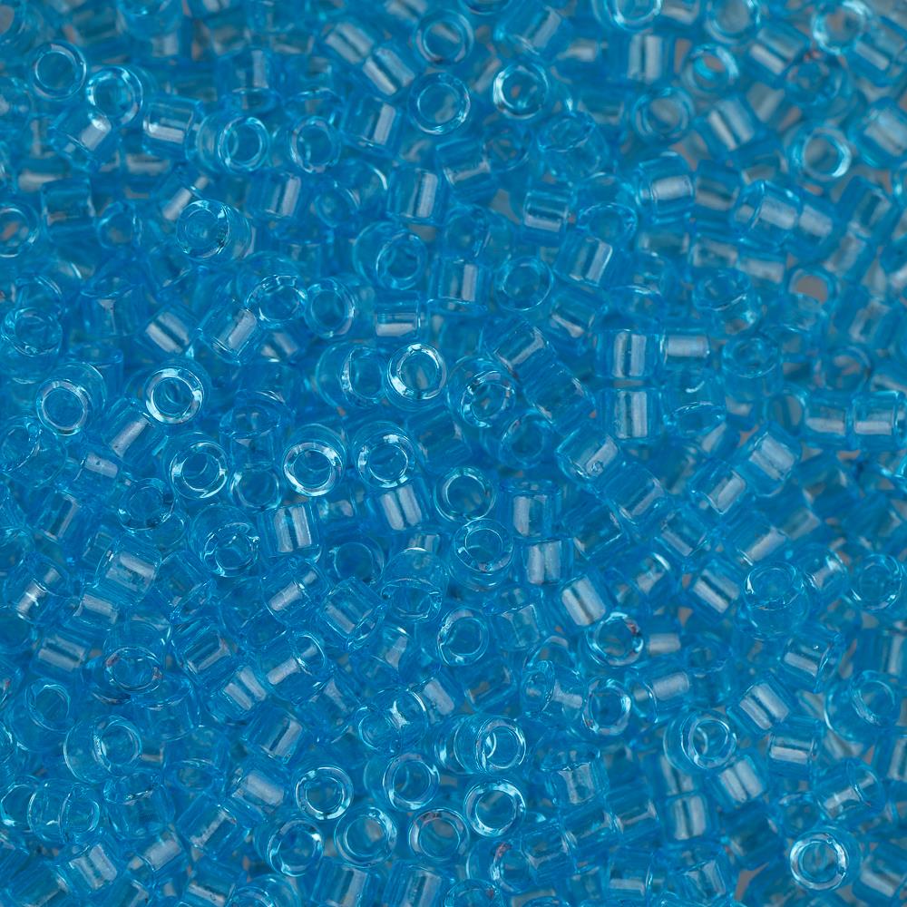 11/0 Delica Beads #1109 - Blue Ocean Transparent Glass Seed Beads (5.2g) for Jewelry Making, Embroidery & DIY Crafts