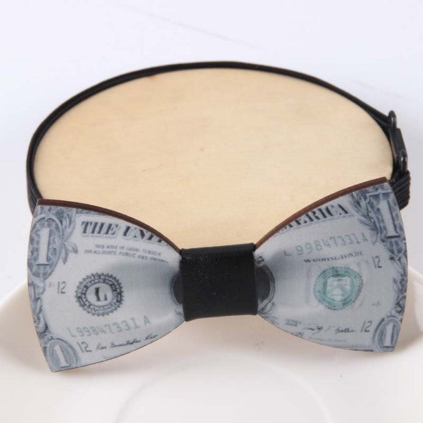 Pajarita Wooden Bow Tie - Handcrafted Dollar Origami Necktie for Men, Unique Gift for Weddings & Special Occasions
