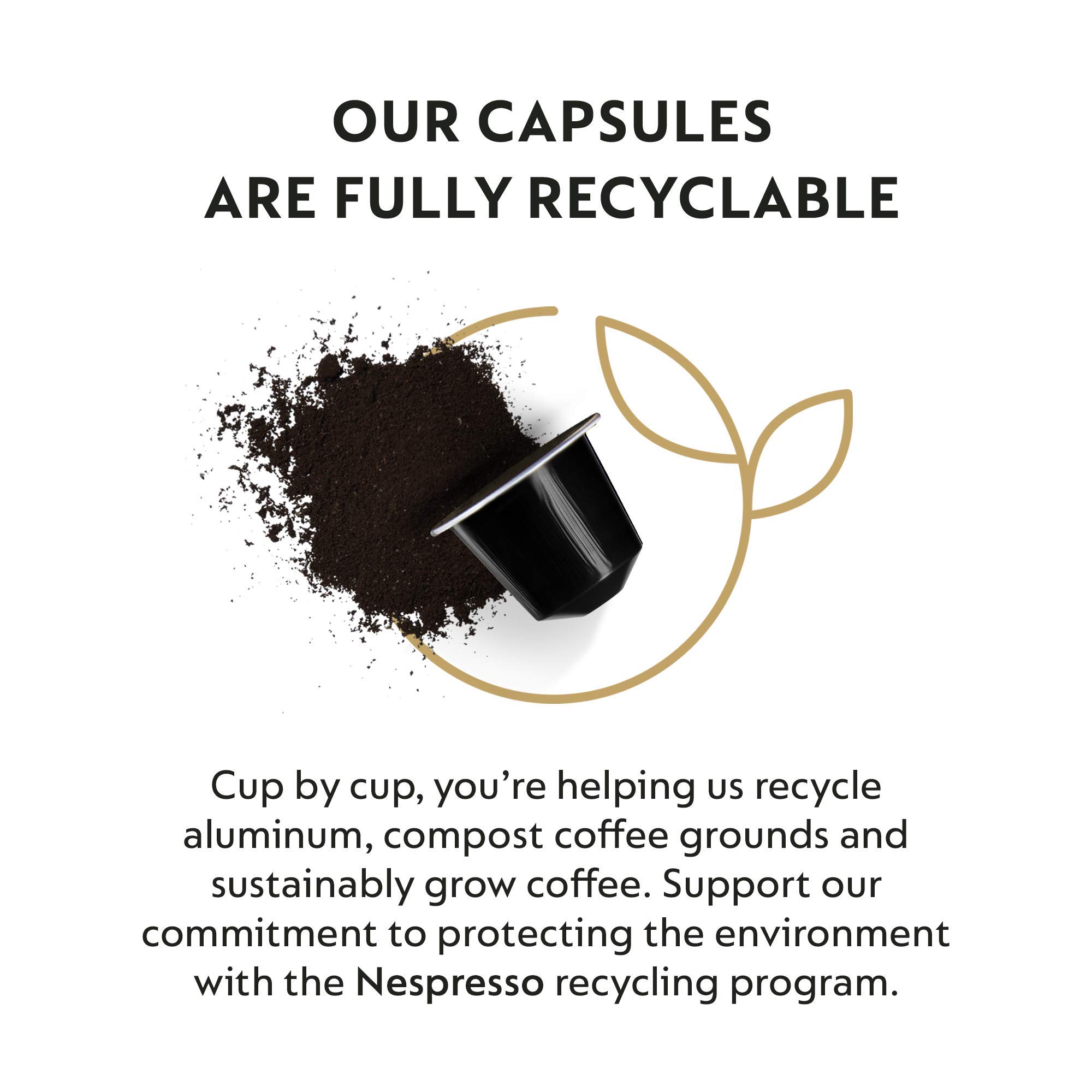 Nespresso OriginalLine Ristretto Intenso Dark Roast Coffee Capsules - 50 Count Pods for Espresso & Coffee Lovers - Perfect for Home, Office & Gifting