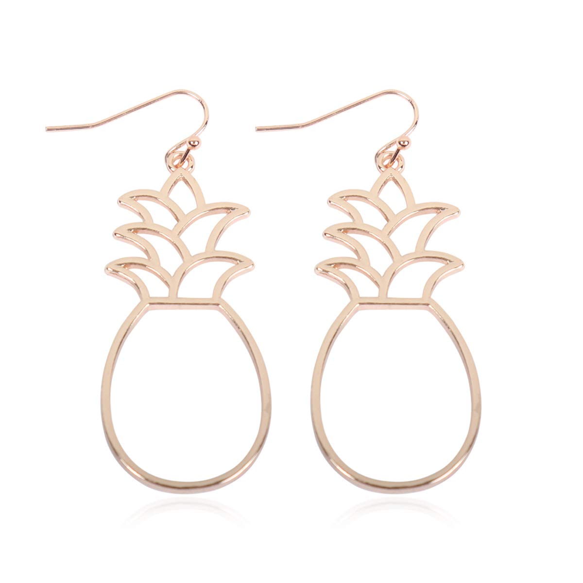 Stylish Fruit Charm Earrings - Pineapple, Cherry & Orange Dangle & Stud Set with Cubic Rhinestones | Perfect for Summer, Beach & Tropical Parties