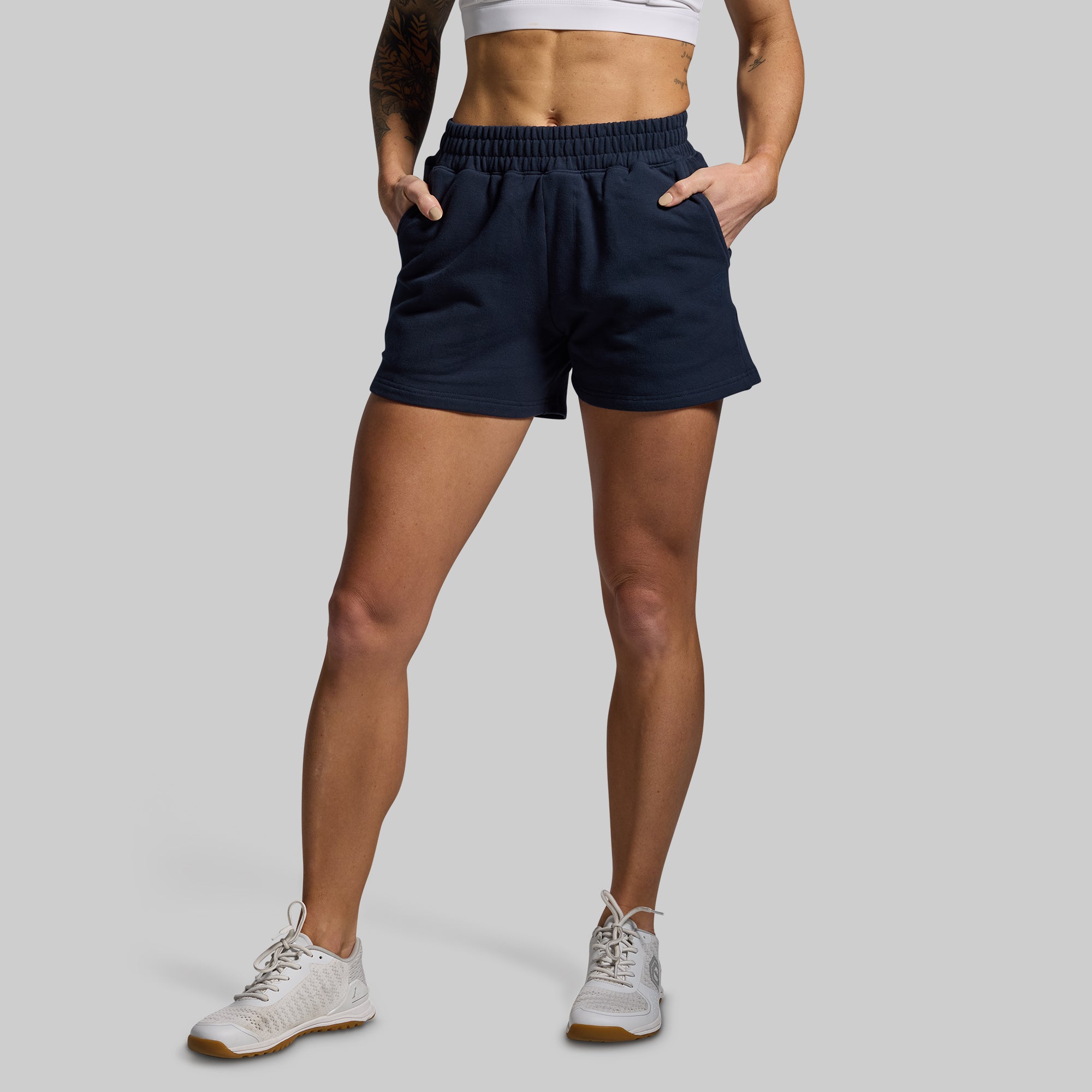 Premium Women's Short Set - Comfortable & Stylish BP Navy Lounge Wear for Summer, Travel & Casual Outings