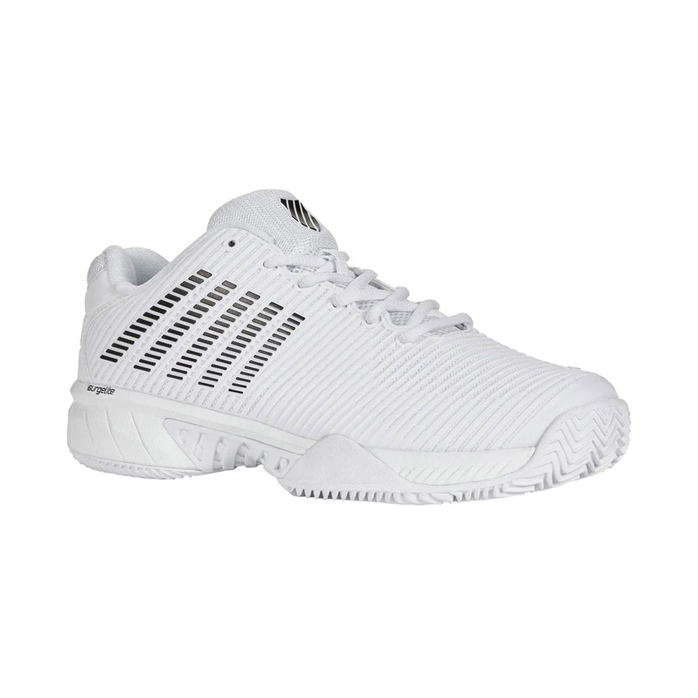 K Swiss Hypercourt Express 2 Clay Men's Tennis Shoes - White/Black | Durable Clay Court Performance | Perfect for Competitive Tennis & Casual Wear