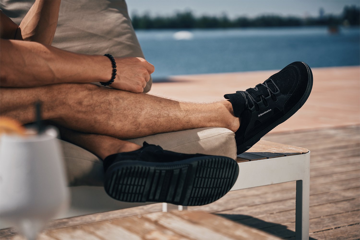 Barefoot Sneakers Barebarics Evo - Minimalist Zero Drop Shoes for Men & Women | All Black | Perfect for Running, Gym & Everyday Comfort