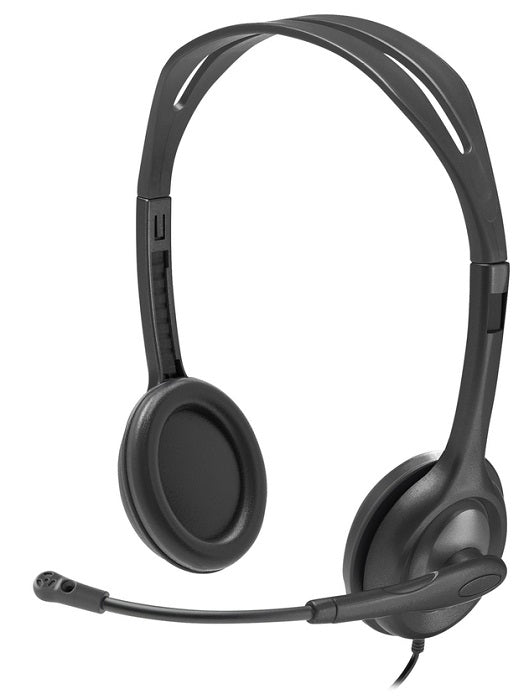 Logitech H111 Stereo Headset for Online Learning - Bulk Pack of 5 Headsets with Noise-Canceling Mic - Perfect for Virtual Classrooms, Webinars & Remote Work