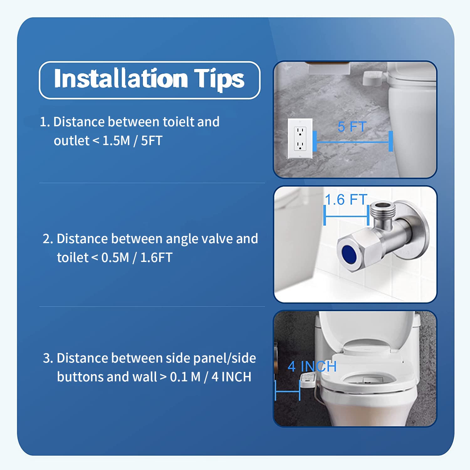 R&T V2601 Heated Bidet Seat for Elongated Toilet - Smart Toilet Seat with Warm Air Dryer, Temperature Controlled Wash & Adjustable Water Pressure - Perfect for Modern Bathrooms & Enhanced Hygiene Comfort