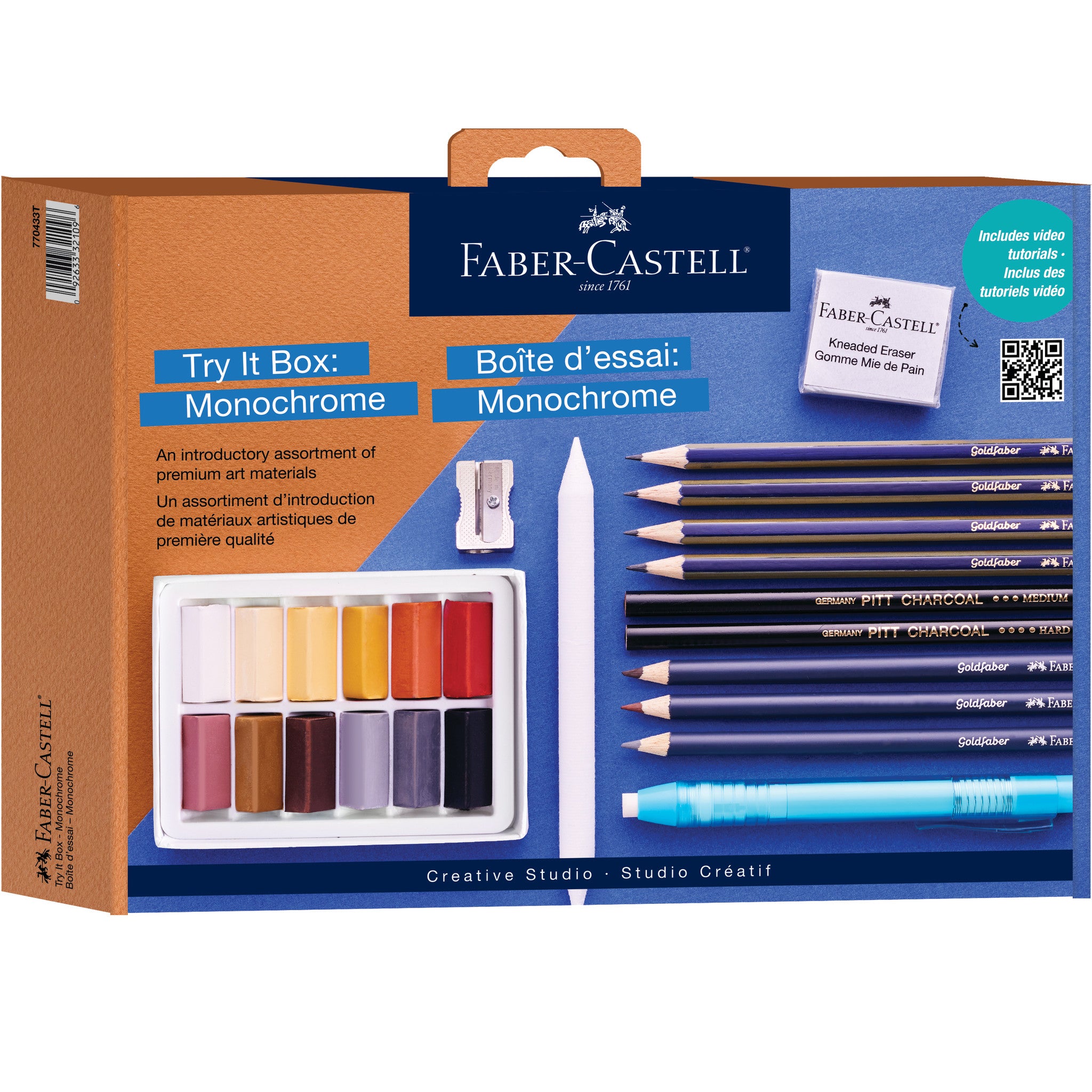 Creative Studio Try It Box - Monochrome Art Supplies Kit #770433T for Painting, Drawing & DIY Craft Projects