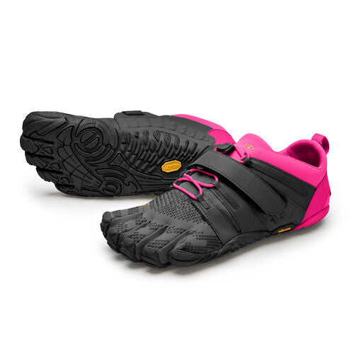 Vibram Women's V Train 2.0 Cross Training Shoes - Black/Pink | Lightweight & Breathable for Gym, Running & Outdoor Workouts