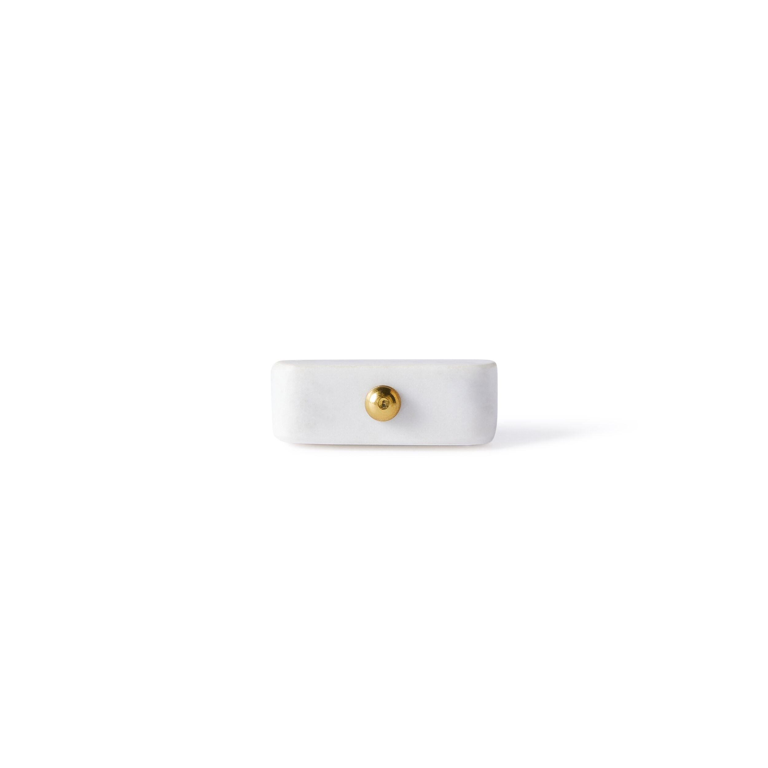 Ara White Ceramic Cabinet Knob - 5.5cm (2.16