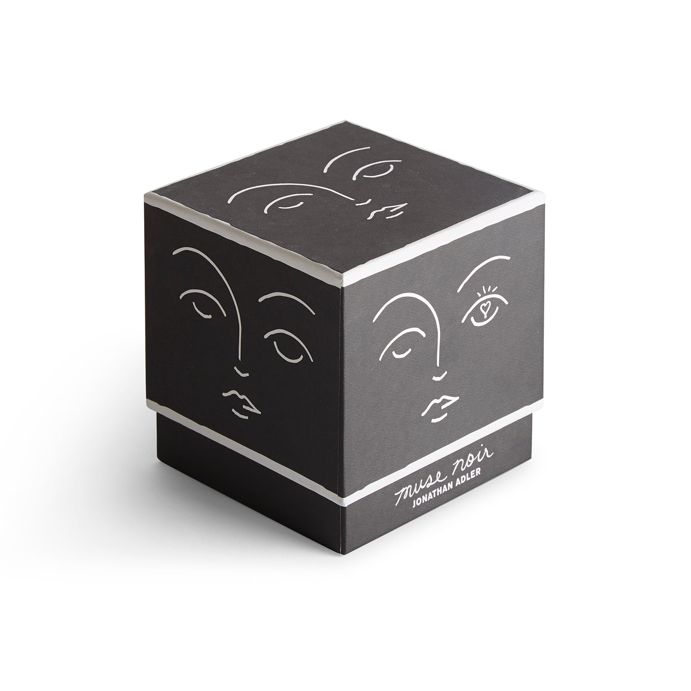 Muse Noir Scented Ceramic Candle - Handmade Luxury Soy Wax Candle for Home Decor, Romantic Gifts & Aromatherapy - Perfect for Bedroom, Bathroom, Living Room Relaxation