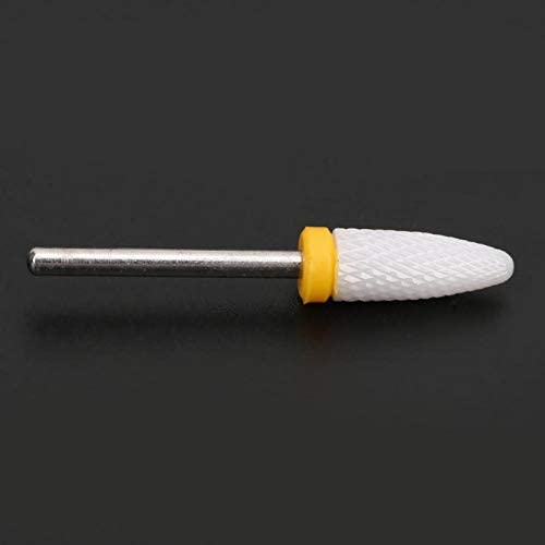 Jeanoko Corn Head Shape Nail Drill Bits - Extra Fine XF Yellow Box - Lightweight Electric Grinder Accessories for Professional Manicure & Pedicure - Portable Ceramic Grinding Head for Nail Salons & Home Use