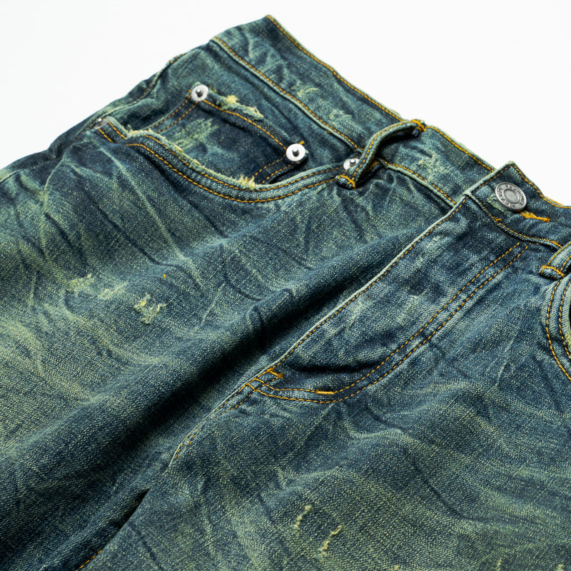 Purple Brand Dirty Patina Low Rise Skinny Jeans for Women - Dark Indigo Wash | Trendy Stretch Denim Pants for Casual Outfits & Night Out