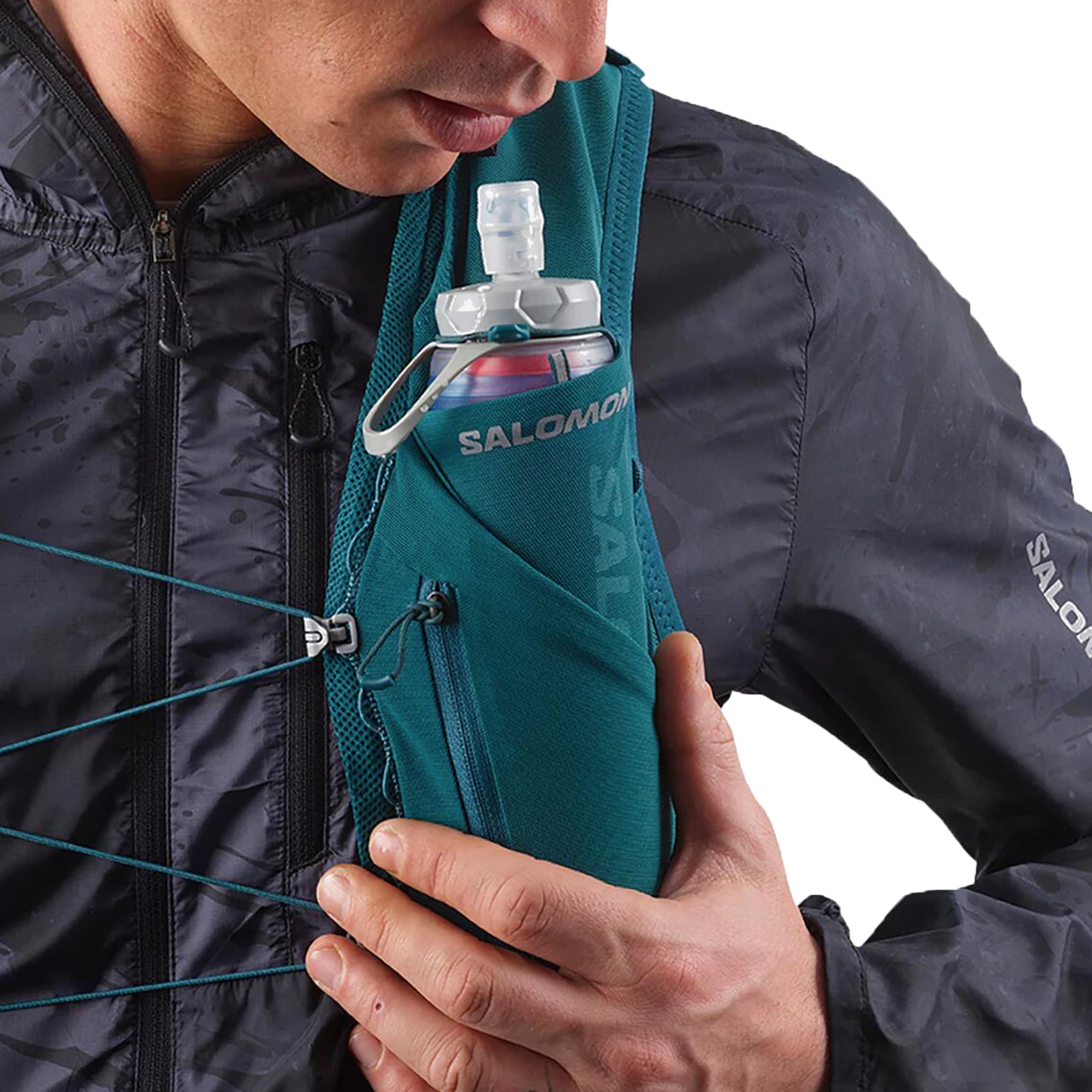Salomon XA Filter Soft Flask 490ml - Lightweight Hydration Pack for Running, Hiking & Outdoor Adventures | BPA-Free Water Bottle with Built-in Filter