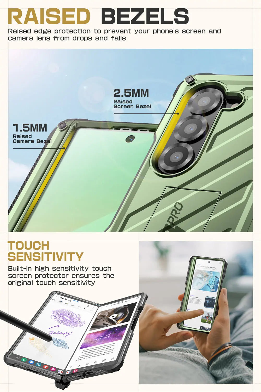 SUPCASE Unicorn Beetle Pro Rugged Case for Samsung Galaxy Z Fold 6 - Shockproof Protective Cover with Built-in Screen Protector | Perfect for Outdoor, Work & Travel Use