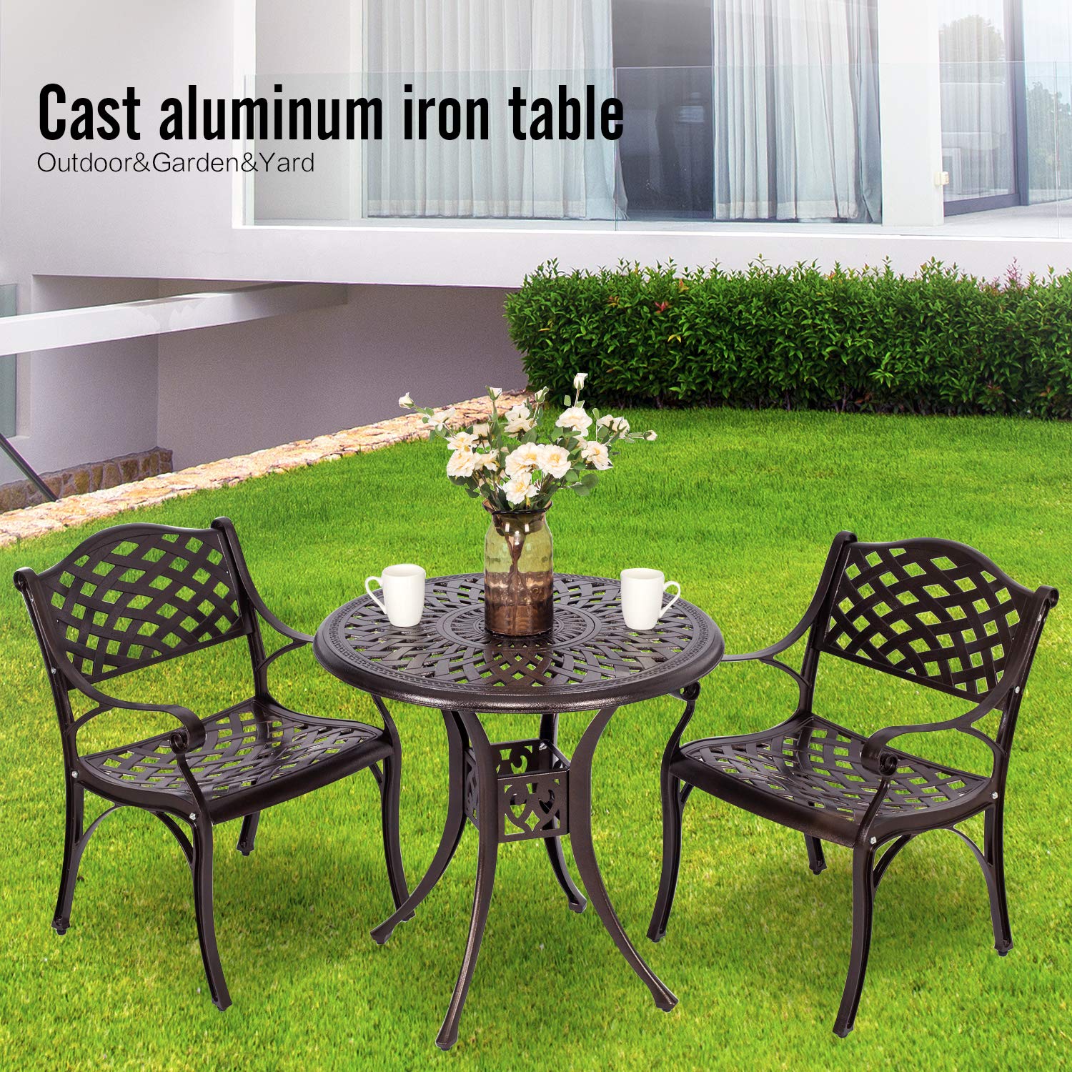 YUSING 3-Piece Outdoor Patio Bistro Set - 31