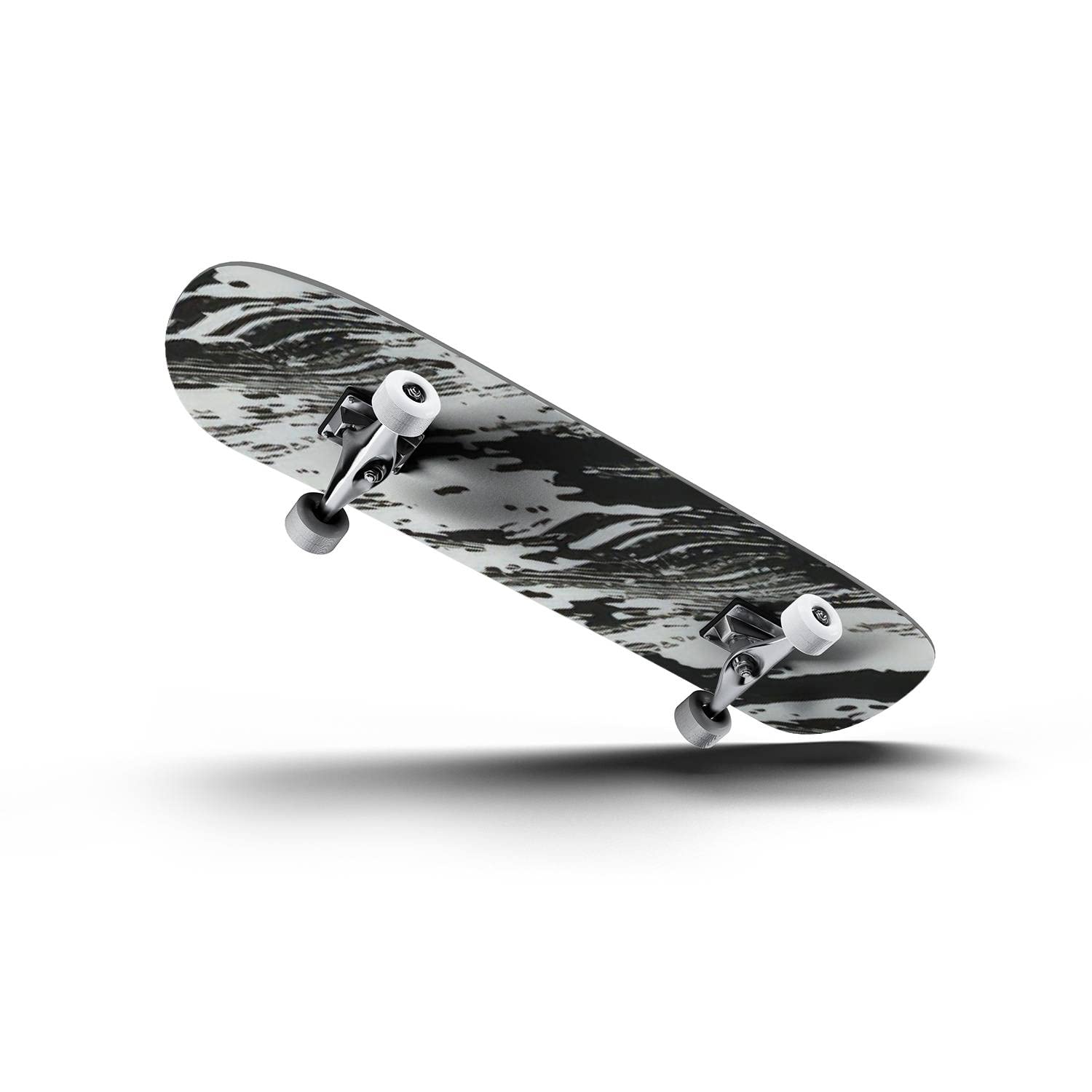 Abstract Spotty Brushed Seamless Concave Skateboard - Durable Longboard for Beginners & Professionals | Extreme Sports, Teen Gifts, Street & Park Riding