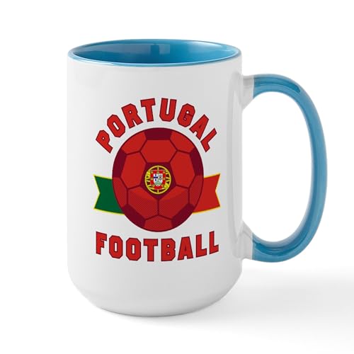 White/Blue Inside - Portugal Football Mugs