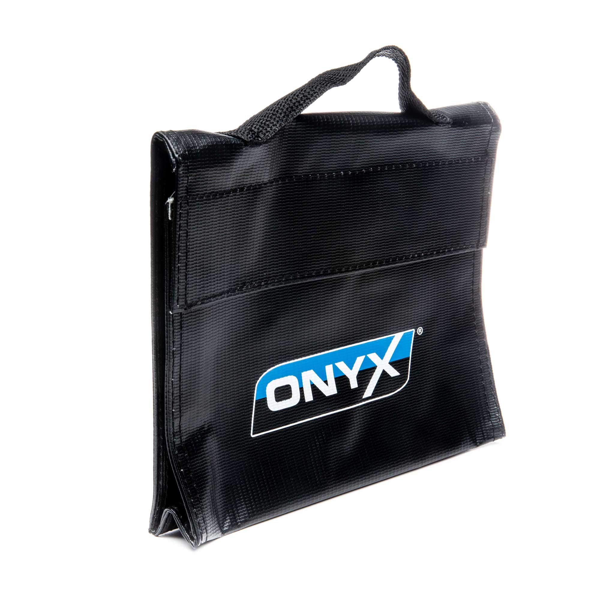 Onyx LiPo Battery Storage Bag 21.5 x 4.5 x 16.5 cm - Safe Fireproof Carrying Case for RC Car Batteries, Drone LiPo Packs & Power Tool Batteries - Perfect for Travel, Charging & Organized Storage