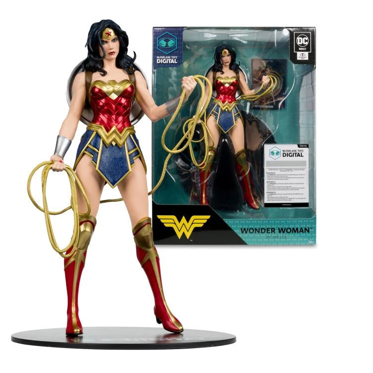DC Comics Wonder Woman (Jim Lee) 1/6 Scale Collectible Figure with Digital Code - Perfect for Superhero Fans, Display & Gift Giving