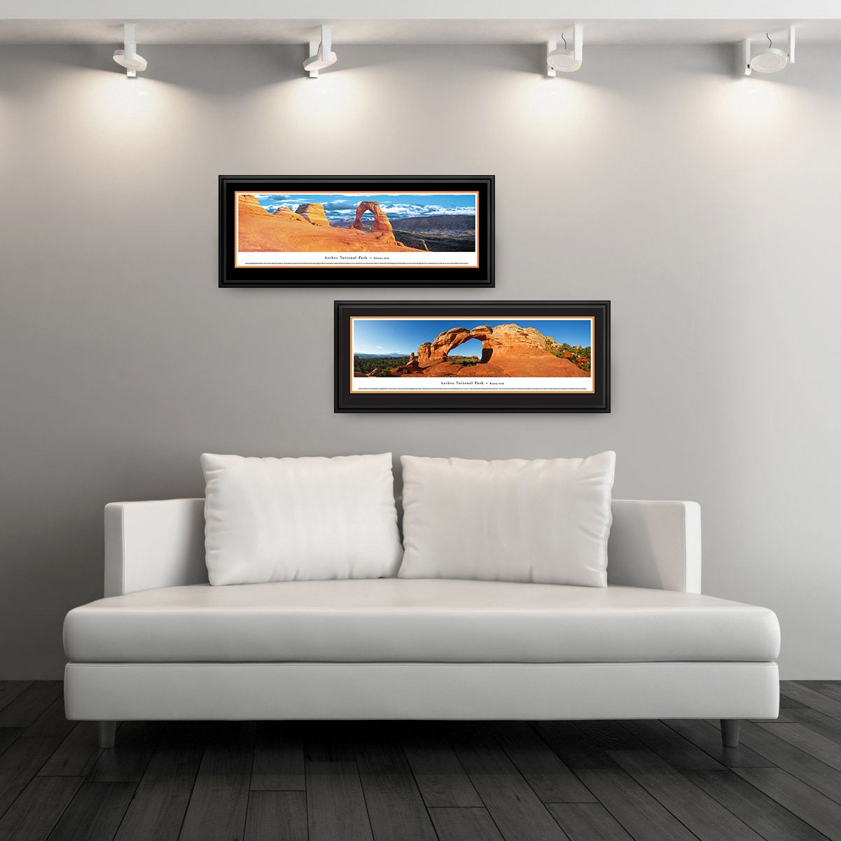Blakeway Worldwide Panoramas Zion Canyon National Park Poster - Premium Deluxe Framed Wall Art with Double Mat for Home & Office Decor