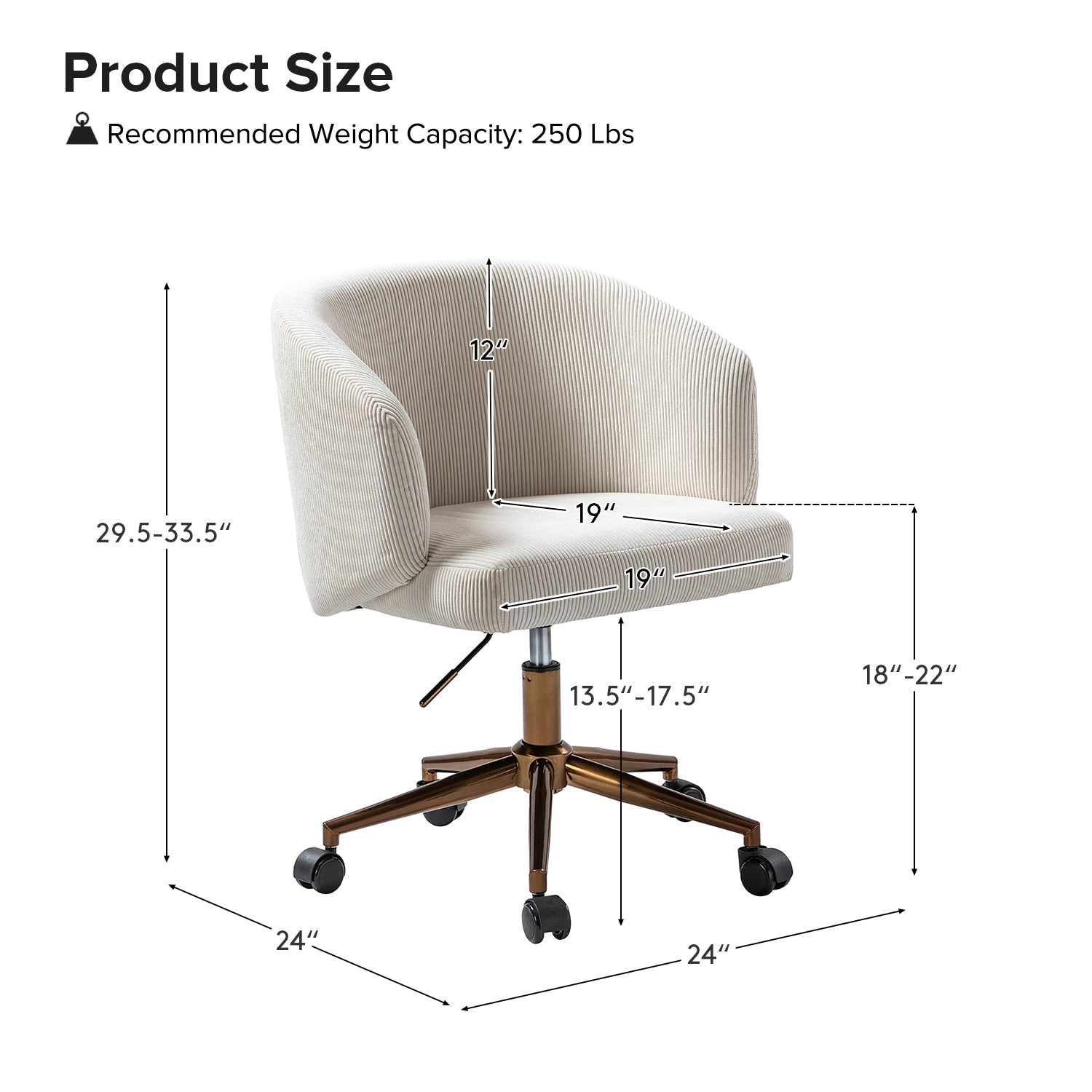 Paolo Task Accent Chair - Modern Home Office Chair with Ergonomic Design for Comfortable Working & Studying | Perfect for Small Spaces, Living Rooms & Reading Nooks