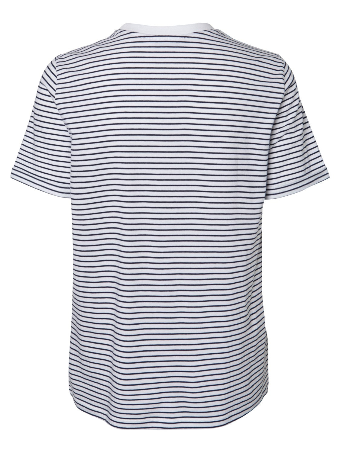 Foldable Cria T-Shirt - Bright White & Maritime Blue | Comfortable Travel & Casual Wear
