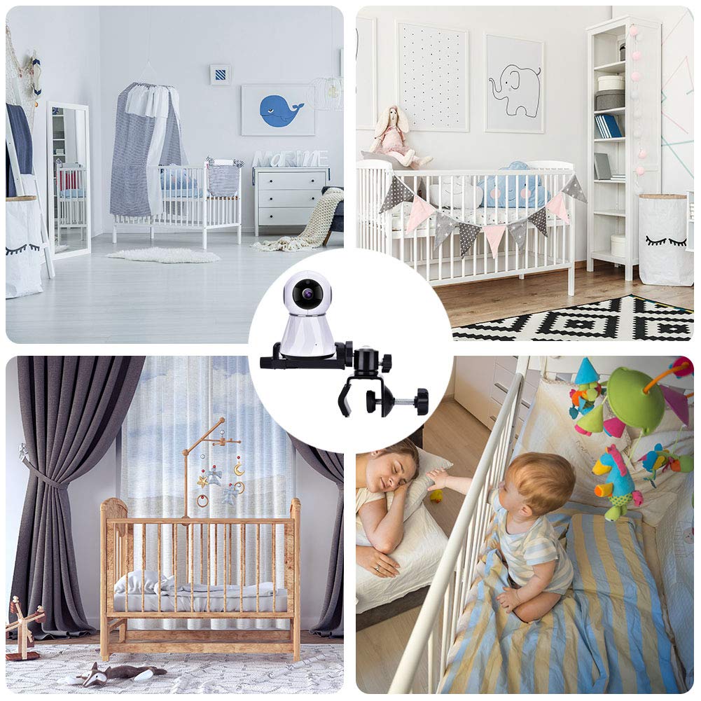 Universal Baby Monitor Bracket - 360° Adjustable Camera Holder for Home Security & Nursery Monitoring