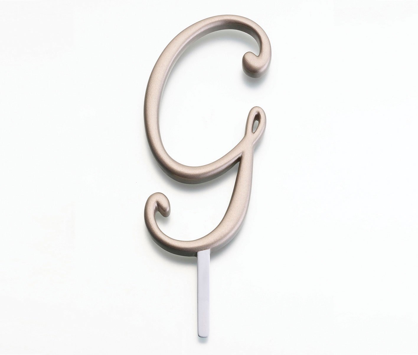 Lillian Rose Gold Monogram Cake Topper Letter G - Elegant Wedding, Birthday & Anniversary Cake Decorations for Special Celebrations