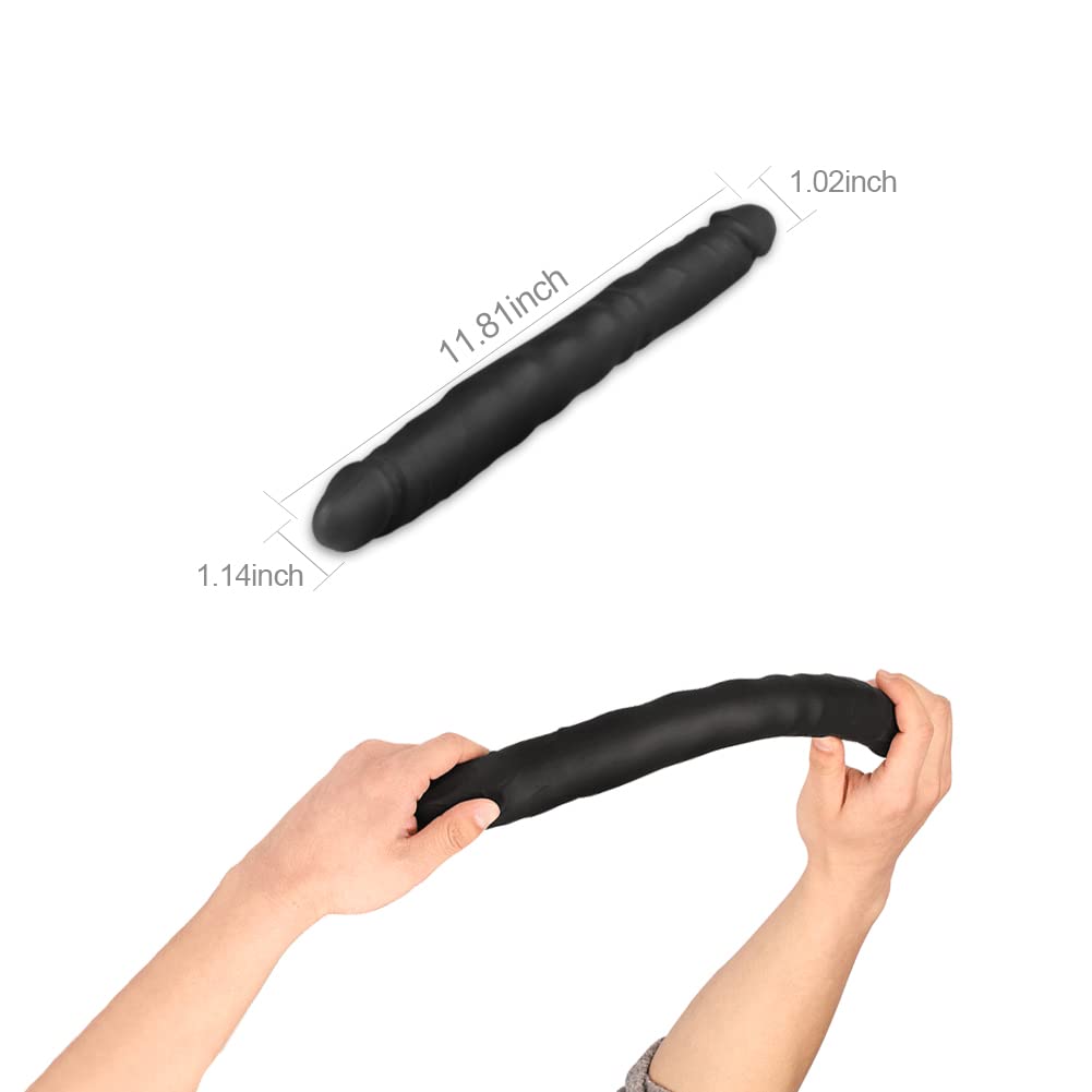 Realistic Double Sided Dildo - 11.81 Inch Silicone Sex Toy for Women & Couples | Perfect for Solo Play, Partner Fun & BDSM Exploration