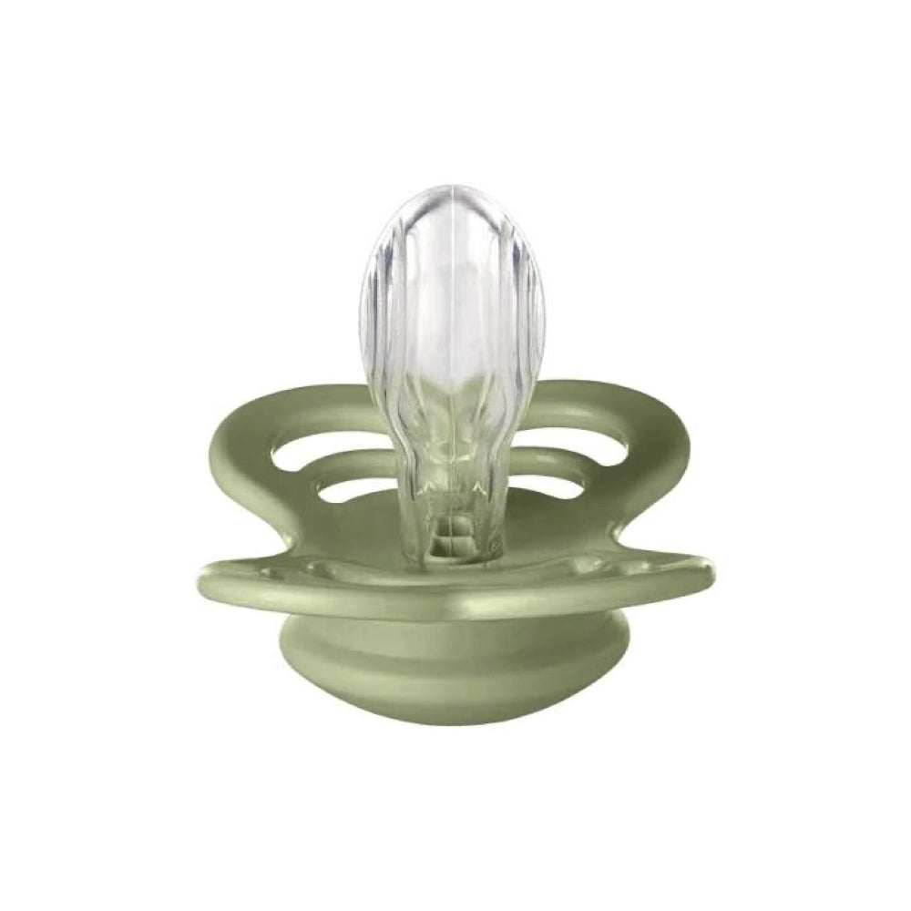 Supreme Silicone Baby Bibs & Pacifier Set - 2 Pack in Sage Green | Soft, Durable & Easy to Clean | Perfect for Feeding, Teething & Messy Playtime