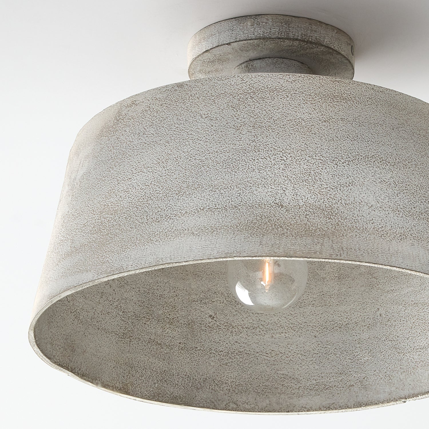 Godfrey Semi Flush Mount Ceiling Light - Modern LED Fixture for Bedroom, Kitchen & Hallway Lighting