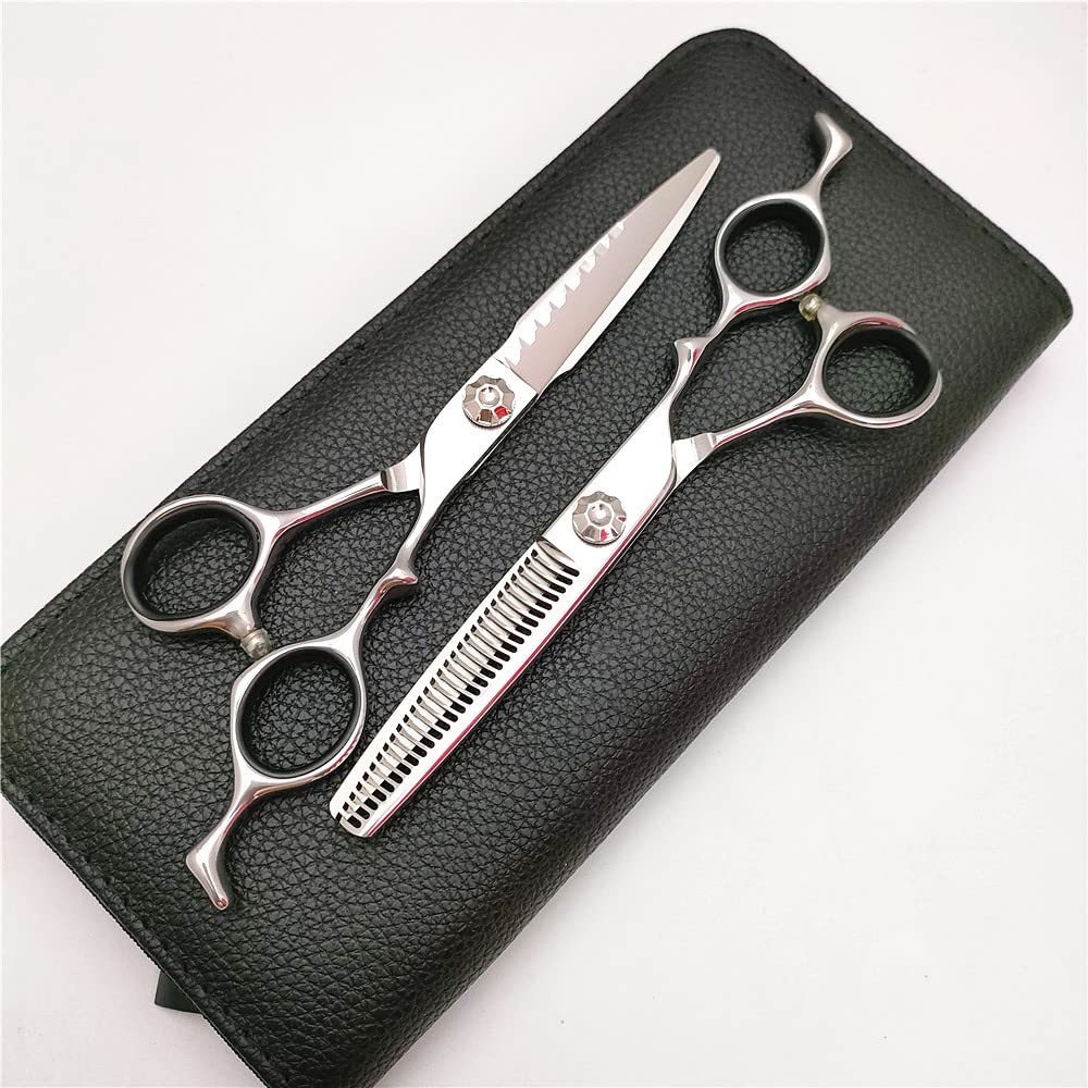 Professional 6 Inch VG10 Barber Scissors - Ultra Sharp Hair Cutting Shears for Stylists & Salon Use - Perfect for Precision Haircuts, Trimming, and Styling
