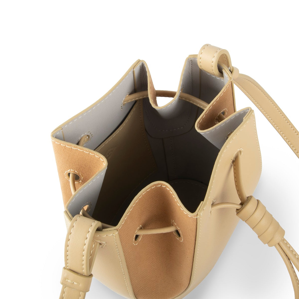 Mini Chantal Drawstring Leather Bag - Stylish & Compact Crossbody Purse for Women, Perfect for Everyday Use, Travel & Date Nights