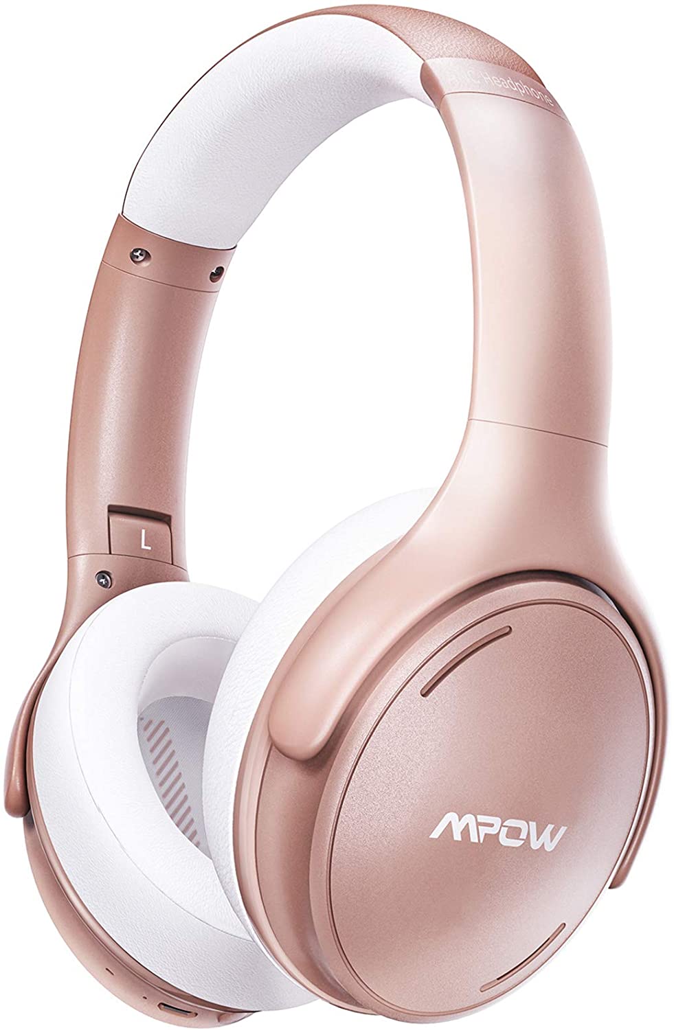 Mpow H19 IPO Active Noise Cancelling Headphones with Bluetooth 5.0, 35H Playtime - Wireless Over-Ear Headphones for Travel, Work, and Gym Use
