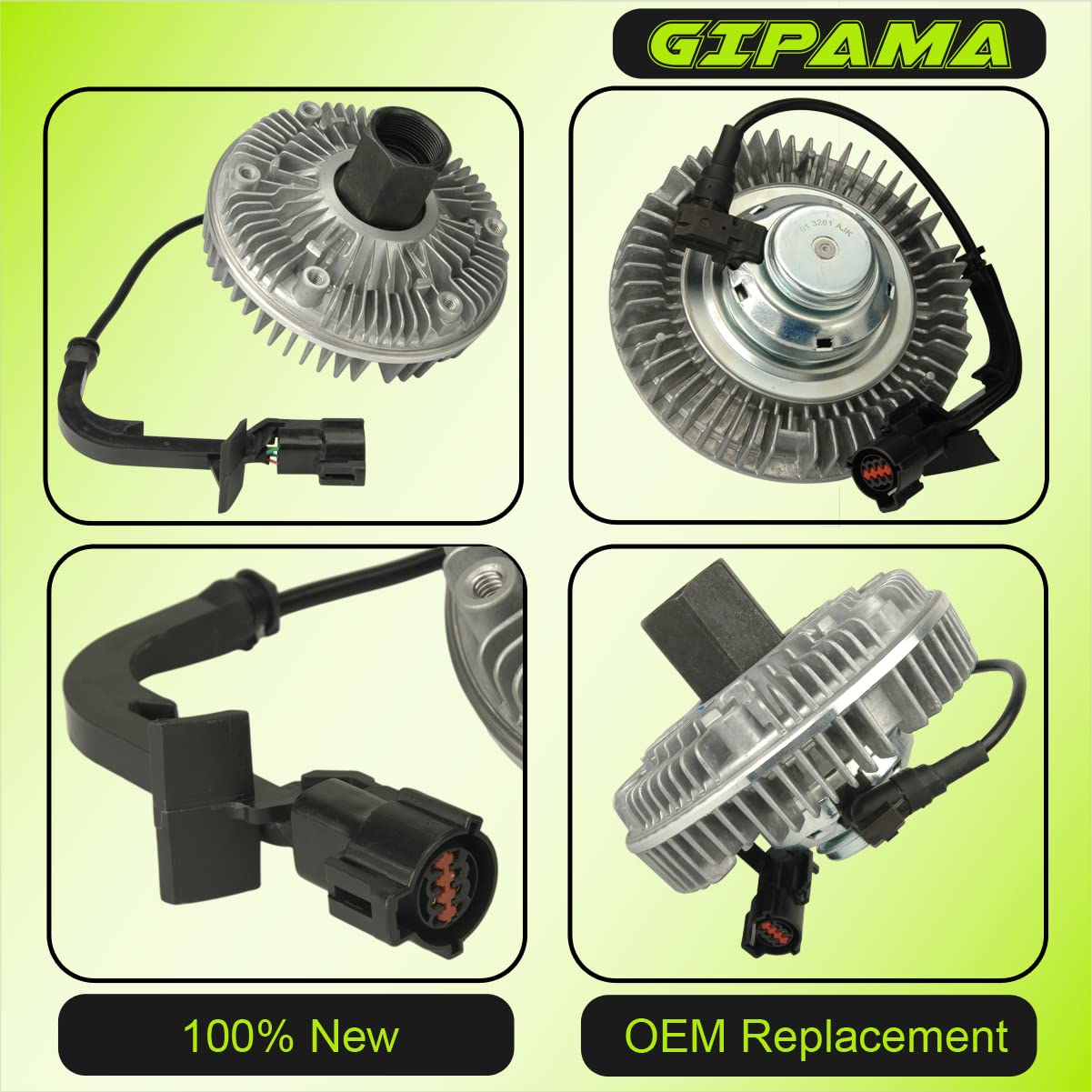 High-Performance Radiator Cooling Fan Clutch Replacement for 2004-2010 Ford E-350 E-450 Super Duty, 2003-2005 Excursion, 2003-2007 F-350 F-450 F-550 Super Duty (Part #3261) - Heavy-Duty Cooling Solution for Towing & Off-Road Adventures
