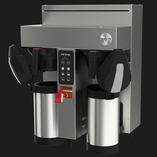 Fetco CBS 1132 V+ Twin Station Commercial Coffee Brewer - 2x2.3 kW, 200-240V (Model E113252) - Perfect for Restaurants, Cafes & Offices