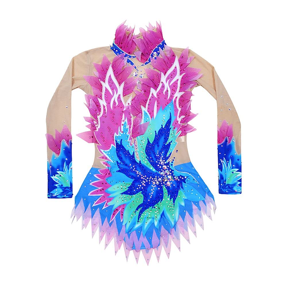 LIUHUO Women's & Girls' Artistic Gymnastics Leotard - Stretchy Spandex Dance Unitard for Training & Competition - Perfect for Ballet, Rhythmic Gymnastics & Dance Performances