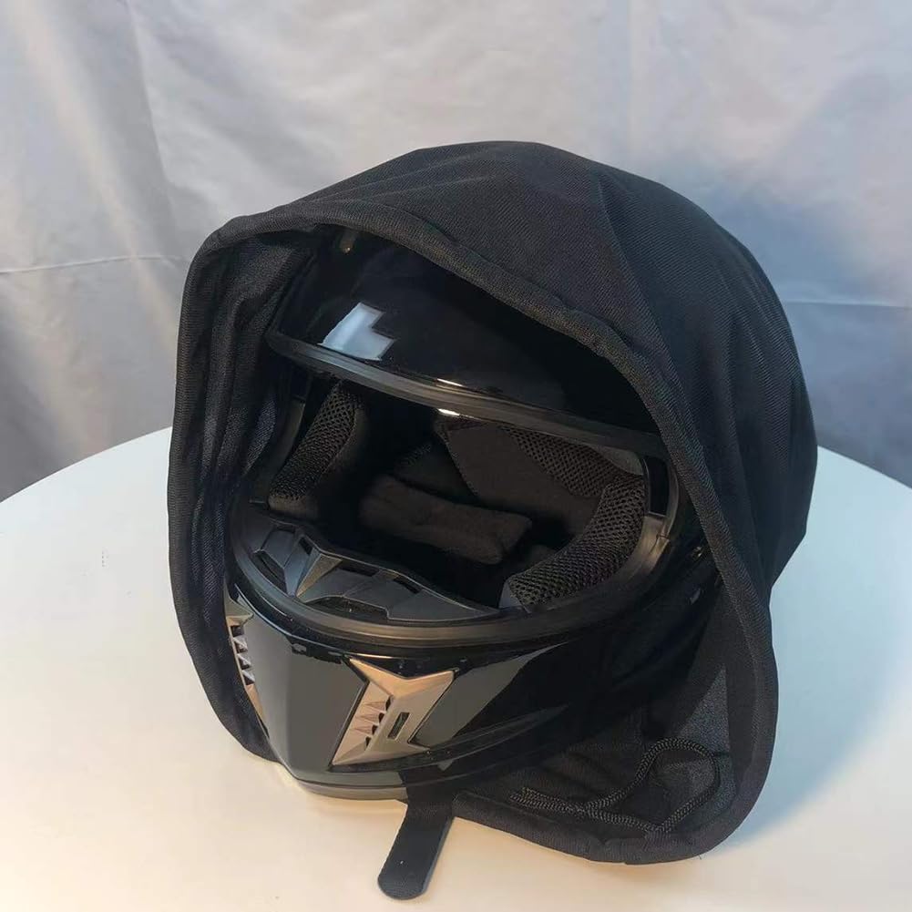 2 Pack Lightweight Motorcycle Helmet Storage Bags - Waterproof Travel Carrying Case for Sports Bike, Scooter & ATV Riding - Perfect for Commuting, Road Trips & Gear Protection (Black)