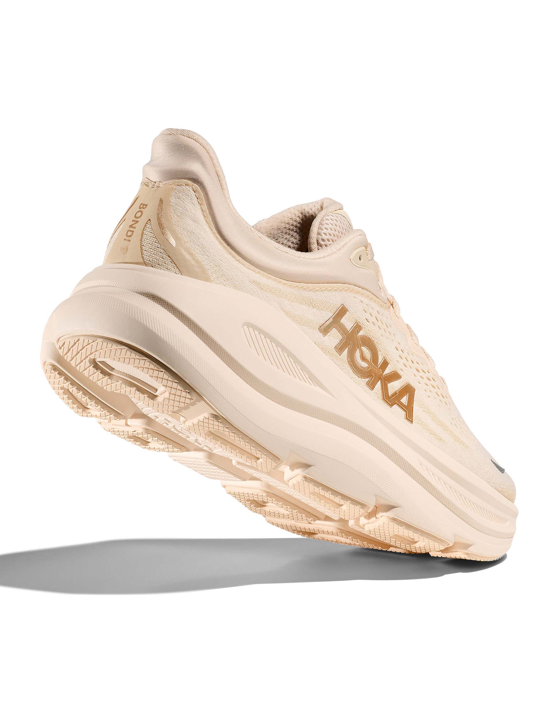 Hoka Bondi 9 Running Shoes - Vanilla/Birch Color | Premium Cushioned Sneakers for Men & Women | Perfect for Long-Distance Running, Walking & Everyday Comfort