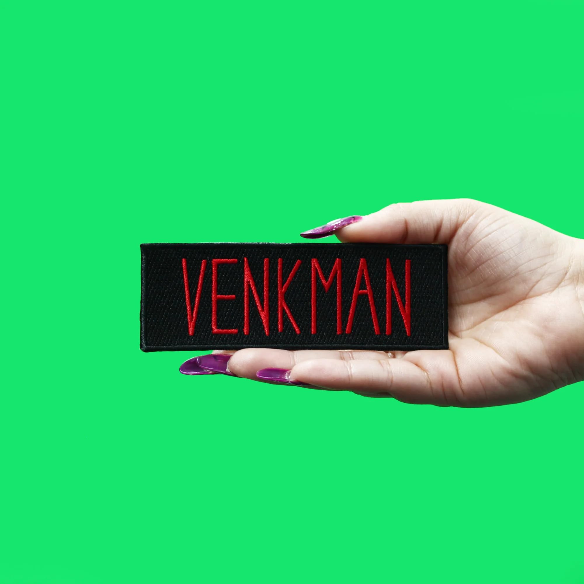 Venkman Embroidered Iron-On Name Tag Patch - Customizable Costume Accessory for Halloween, Cosplay & Ghostbusters Fans