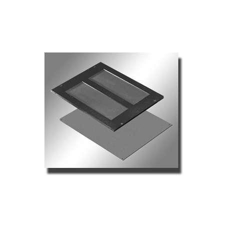 Hammond Manufacturing C2BPCE1923BK1 Black Bottom Cable Entry Plate - Ideal for Electrical Enclosures & Panel Wiring Organization