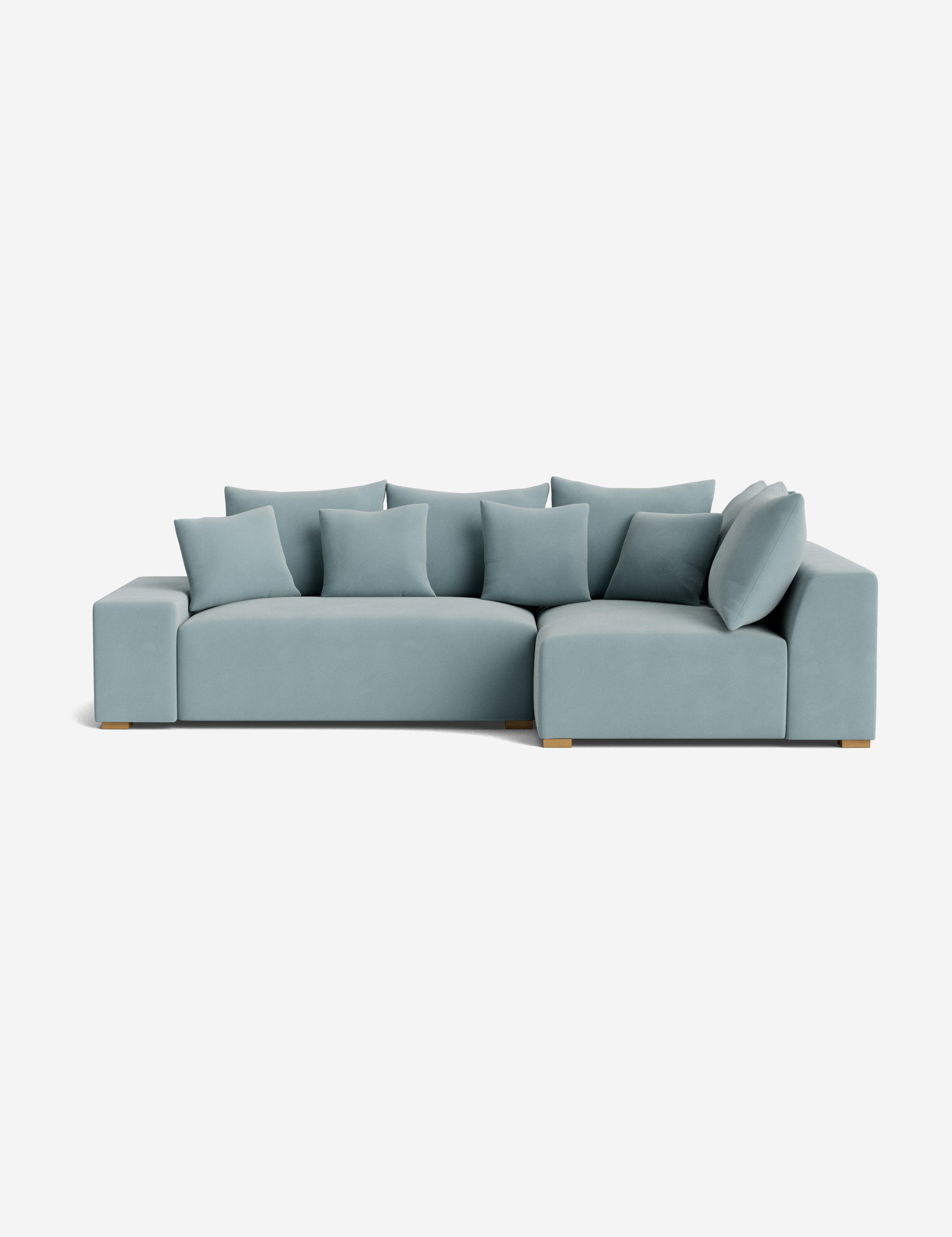 Stylish Clayton Sectional Sofa - Modern L-Shaped Couch for Living Room, Home Theater & Lounge Areas | Comfortable Fabric Upholstery & Spacious Seating