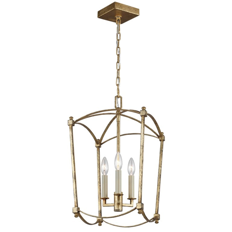 Portland Open Cage Lantern - Vintage Style Outdoor Hanging Light for Porch, Garden & Patio Decor | Weather-Resistant Metal Fixture