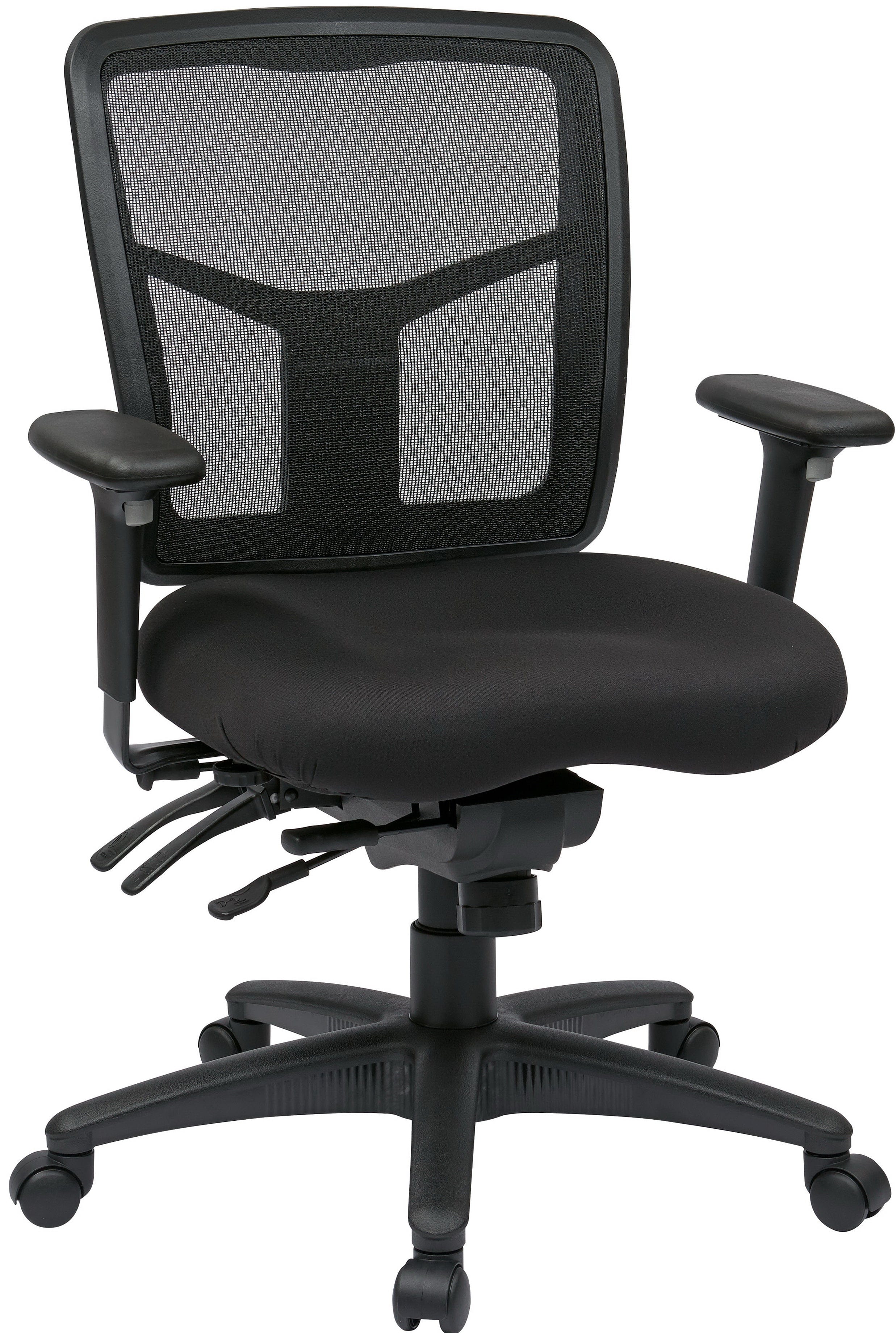 Pro Line II Ergonomic Office Chair with Mesh Back - Adjustable Height, Lumbar Support & Swivel Base for Home & Office Workspaces