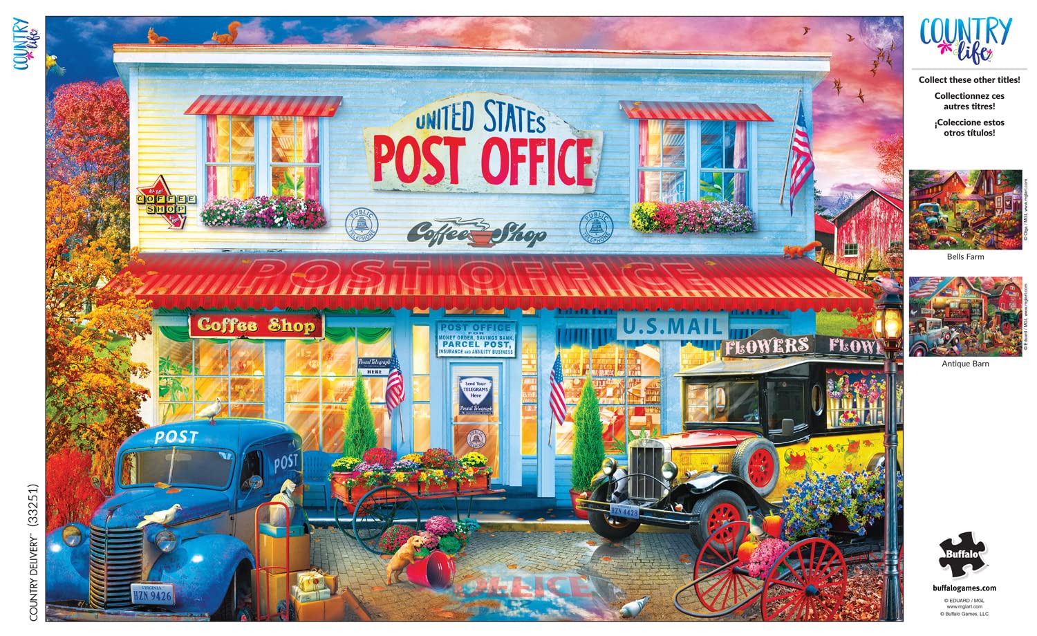 Buffalo Games Country Life Country Delivery 500 Piece Jigsaw Puzzle for Adults - Scenic Farm Landscape Puzzle for Relaxation & Family Game Night