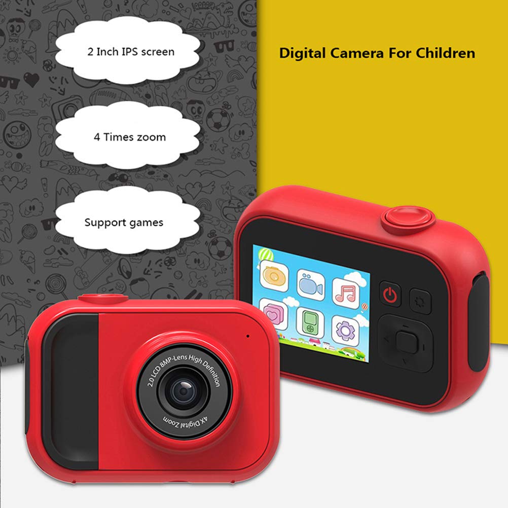 **Kids Digital Camera with HD Video, 4X Zoom & USB Rechargeable - Perfect Gift for Boys & Girls - Capture Fun Moments at Birthdays, Travel & Family Events**