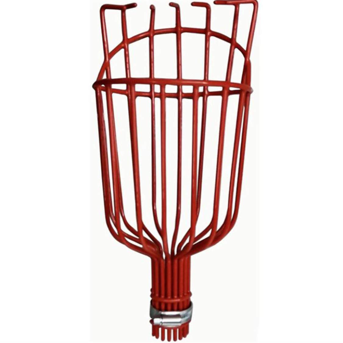 Aluminum Fruit Picker with Deep Basket - Lightweight Garden Tool for Harvesting Apples, Peaches & More | Perfect for Orchard, Backyard & Farm Use