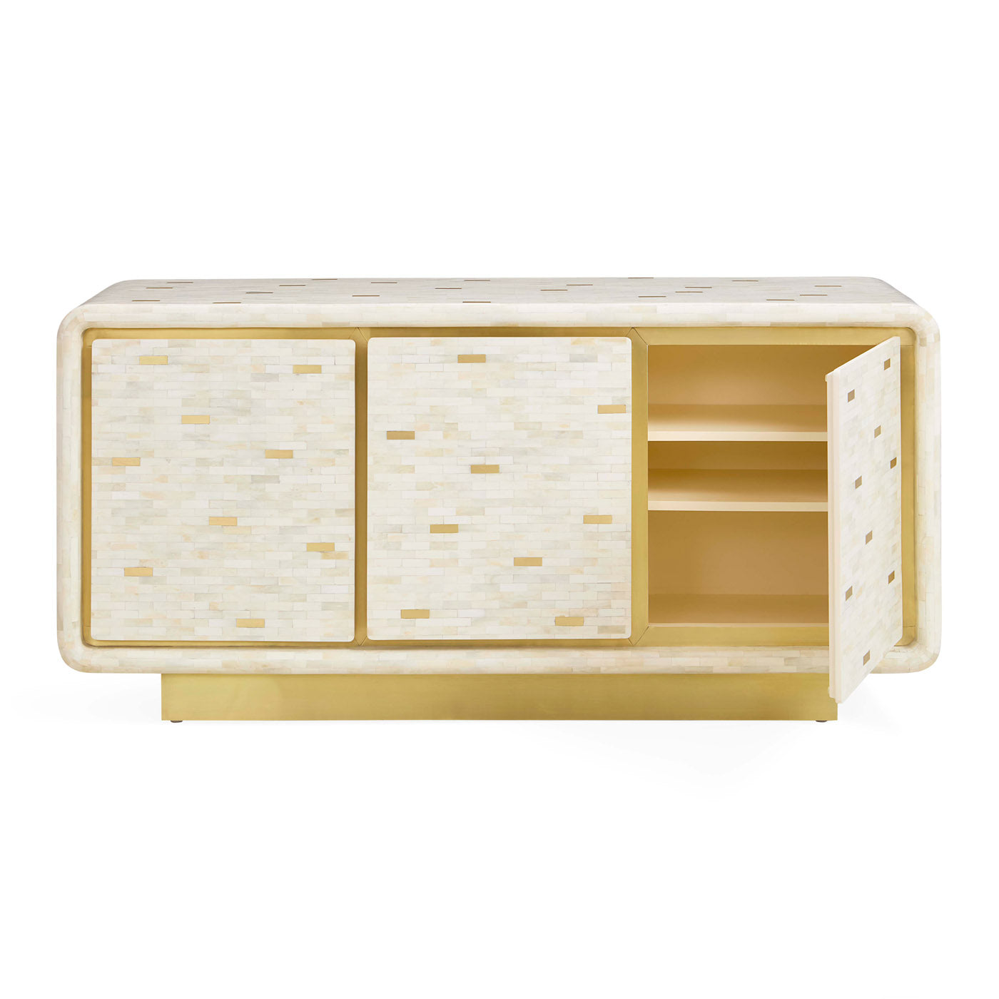 Casablanca Credenza - Stylish Mid-Century Modern Wooden Buffet Cabinet for Dining Room & Living Room | Perfect for Storage & Display in Home Decor