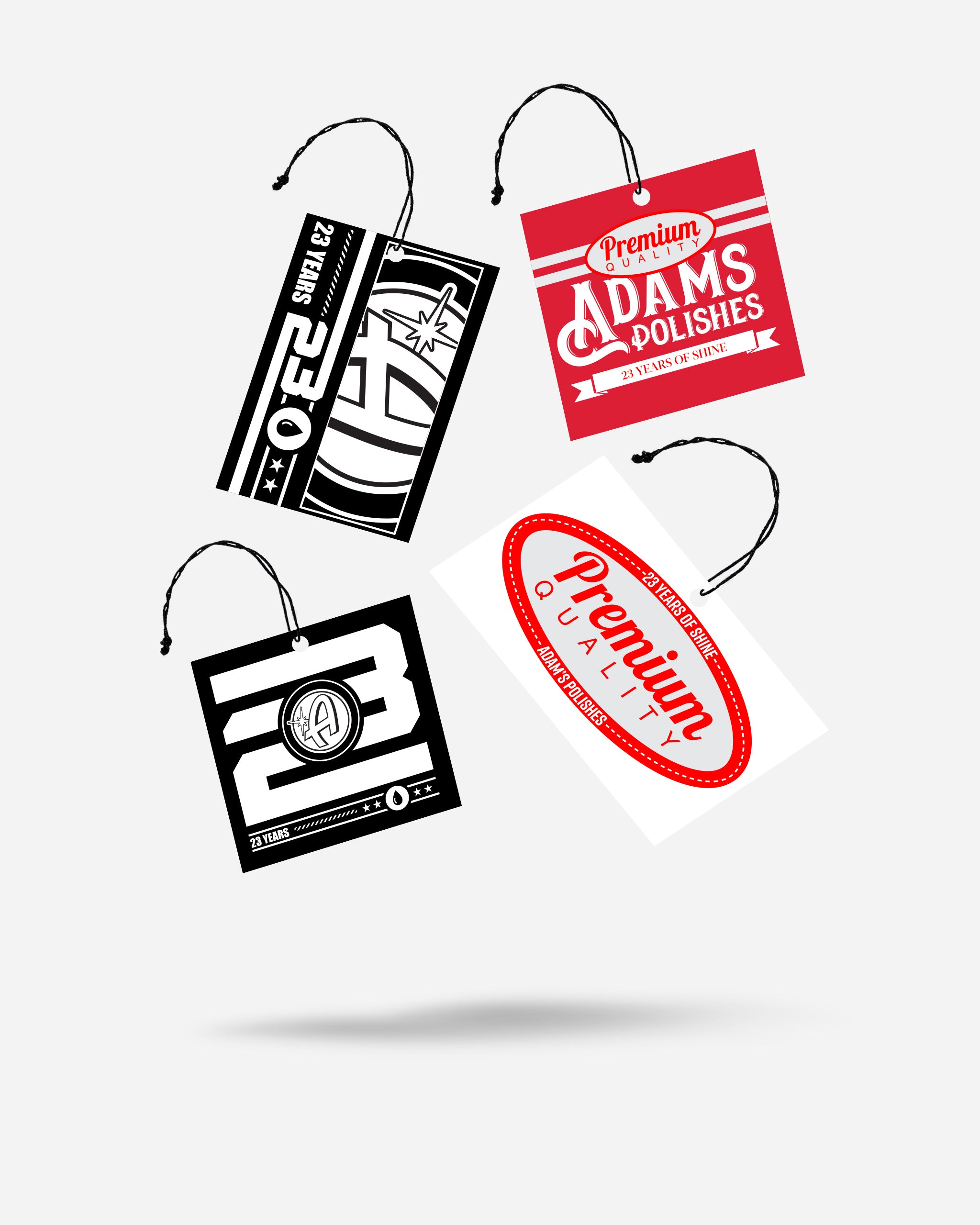 Adam's 23rd Anniversary Car Air Freshener 4 Pack - Long Lasting Fragrance for Vehicles, Home & Office | Fresh Scent for Cars, Closets & Small Spaces