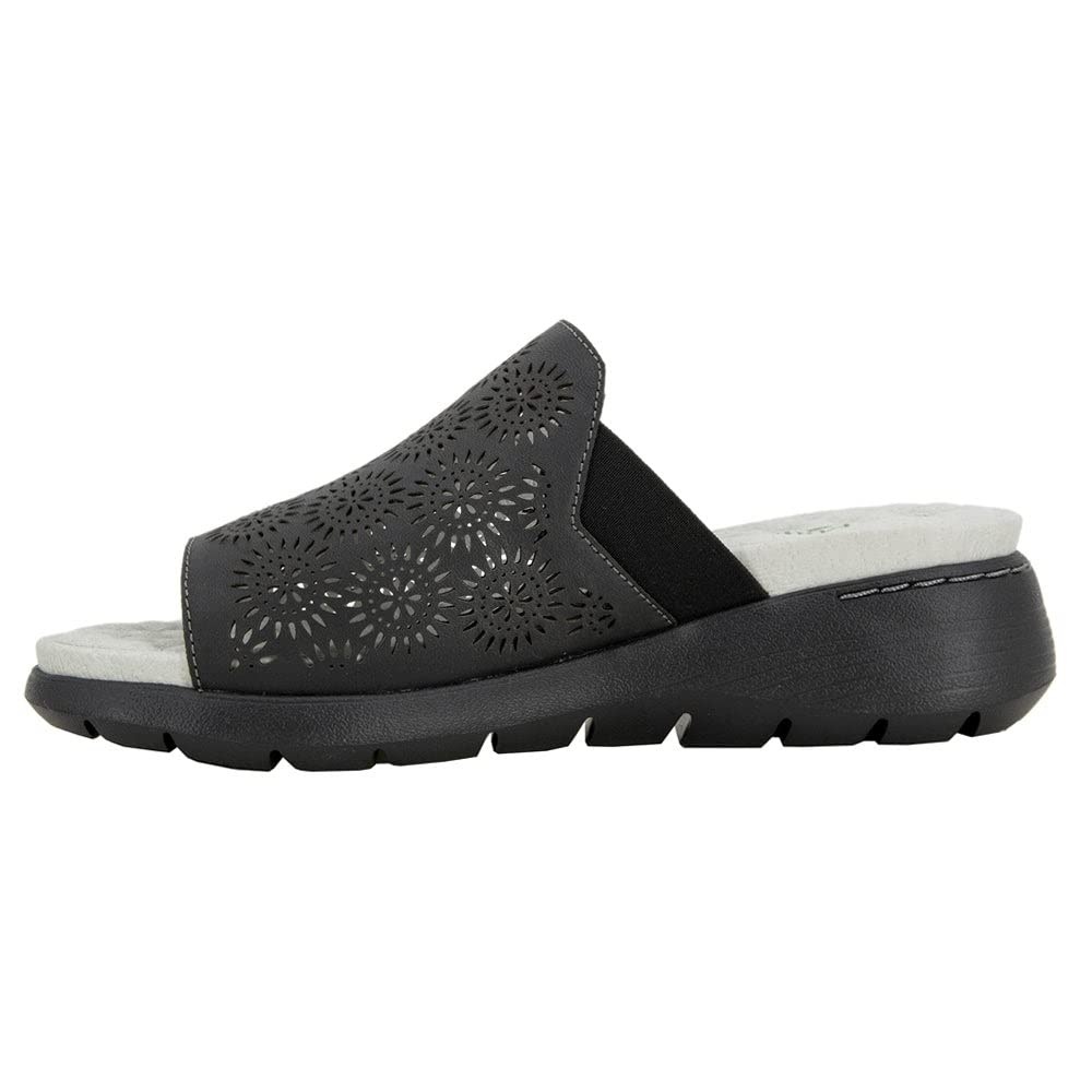 Jambu Queens Women's Comfortable Walking Sandals Size 6.5 B(M) US - Black | Lightweight & Supportive for Travel, Hiking & Everyday Wear