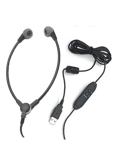 SPECTRA SH-55USB Professional Wired Headset with Noise Cancelling Mic - Perfect for Call Centers, Gaming & Online Meetings